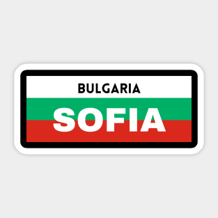 Sofia City in Bulgarian Flag Sticker